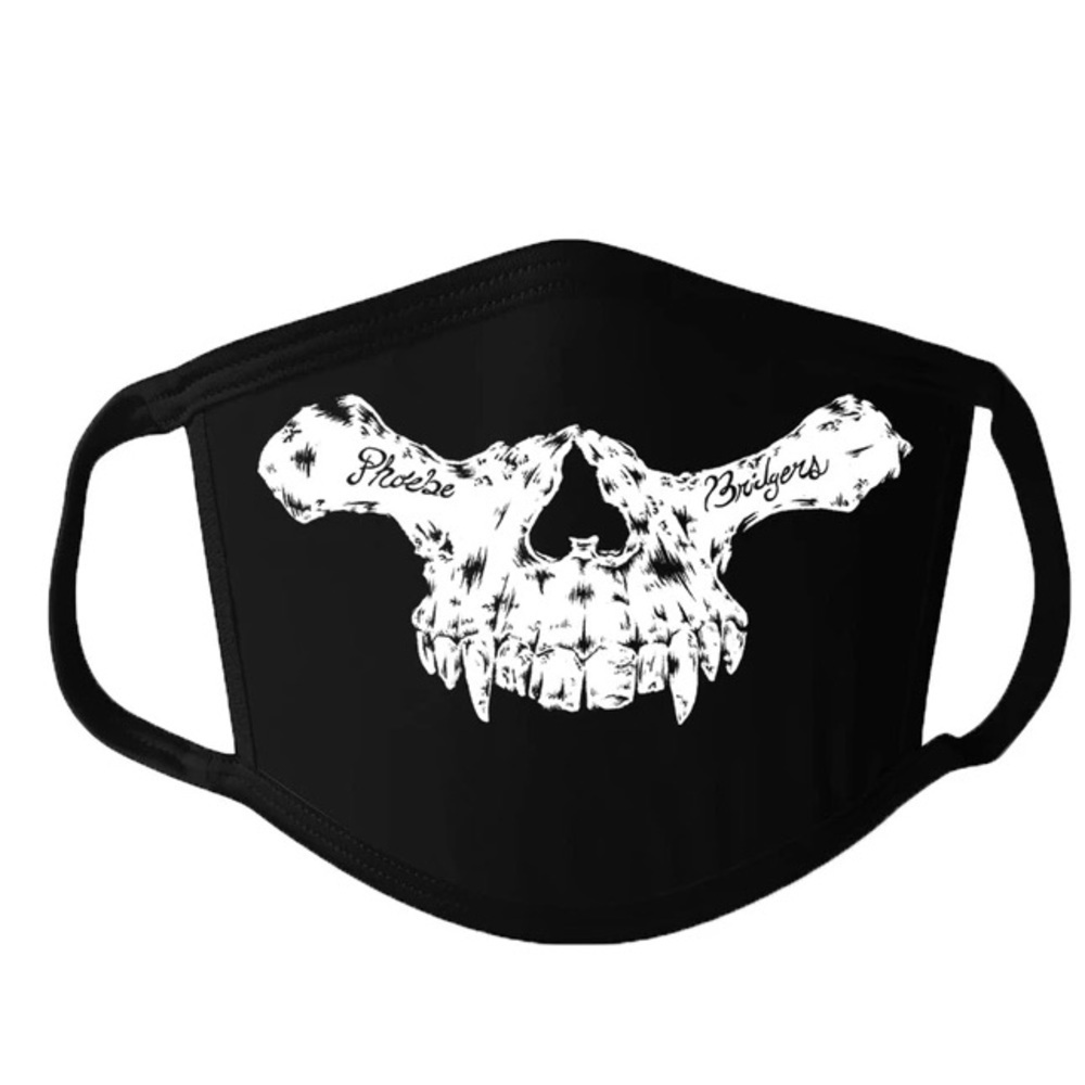Phoebe Bridgers black skull masks official merchandise new in bag